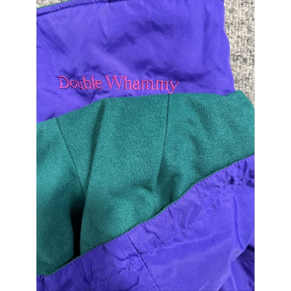 Vintage 90s Columbia Sportswear Colorblock Hooded Shell Jacket Women Small - Picture 10 of 10
